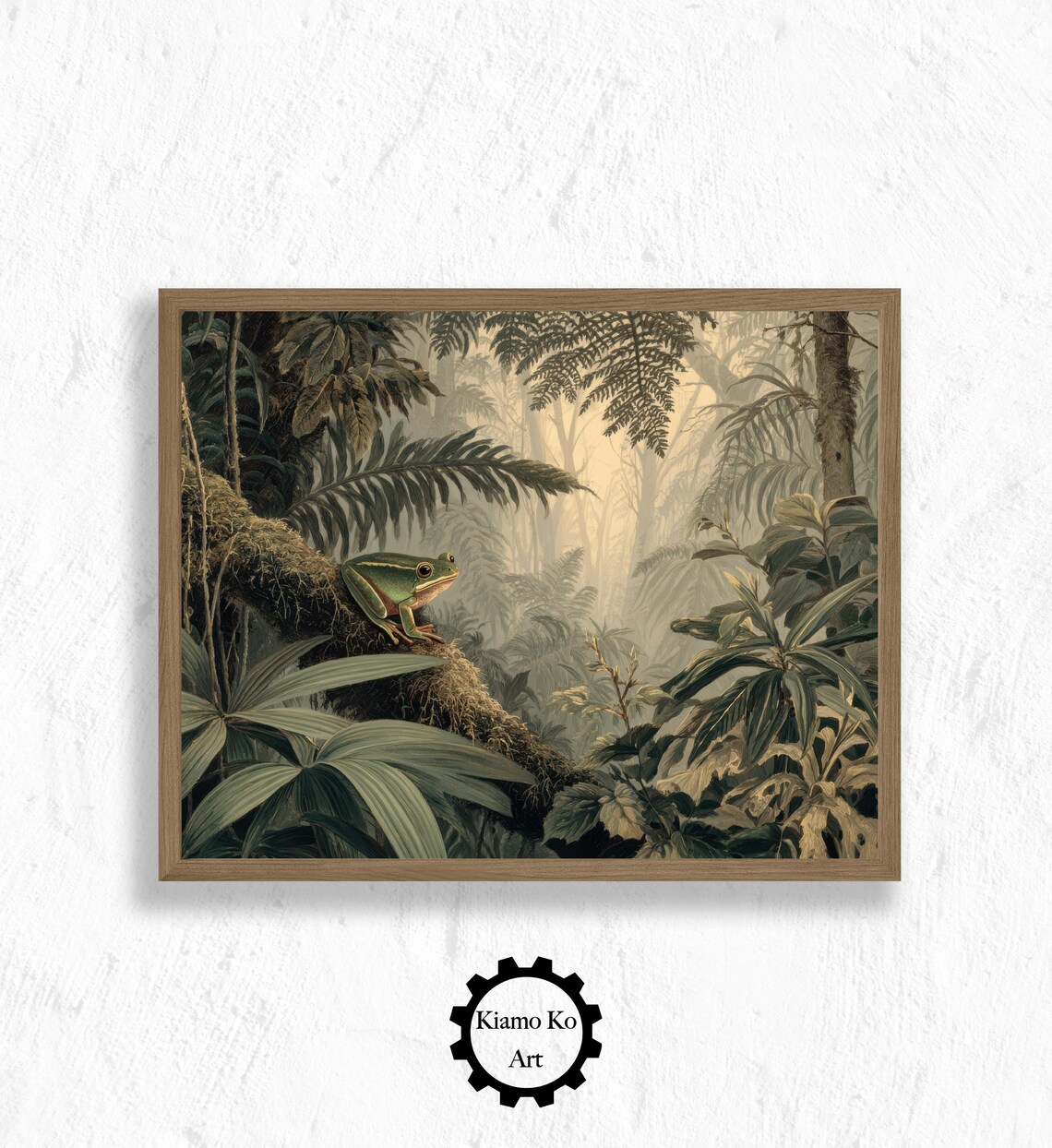 Jungle Bird Art Print, Tropical Nature Decor