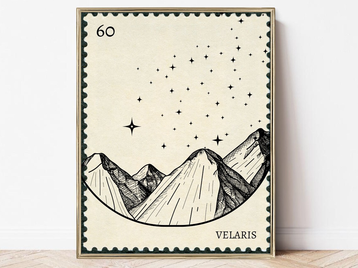 Velaris Acotar Art Print, Bookish Wall Decor