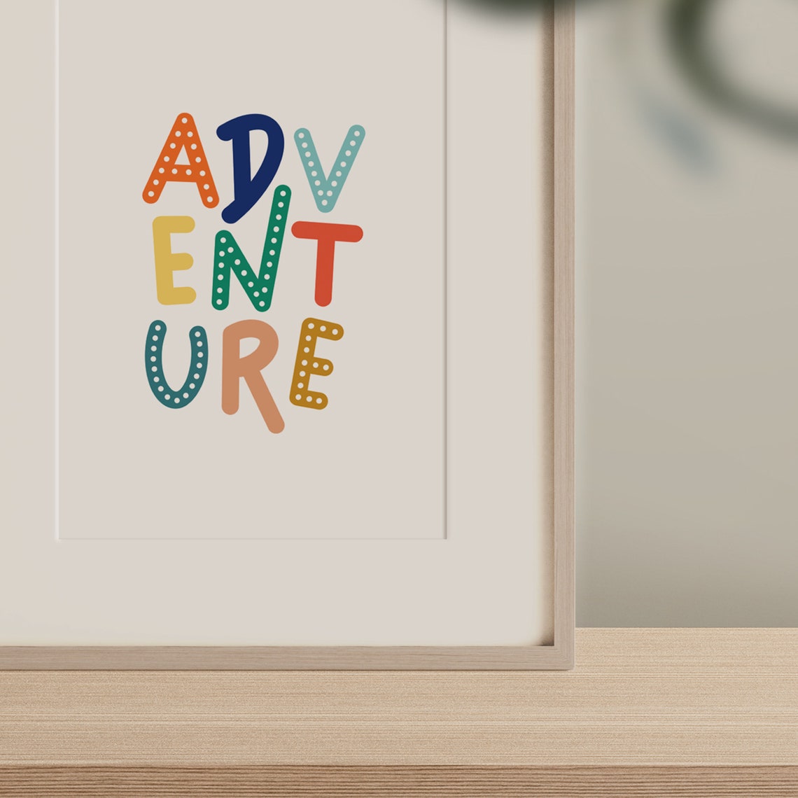 Adventure Colorful Playroom Kids Room Inspirational Quote Poster - Image 2