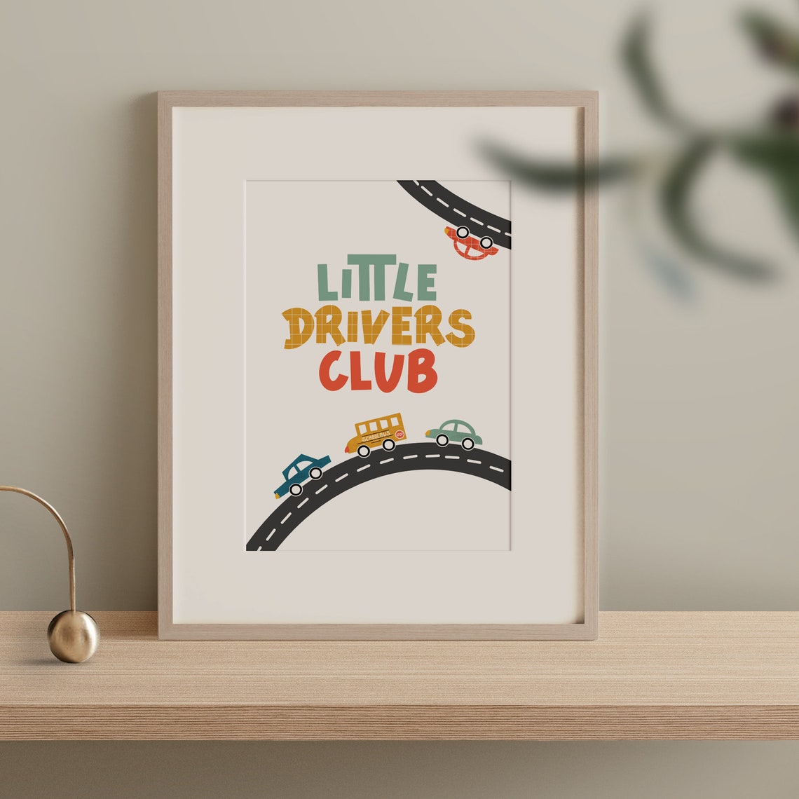 Little Drivers Club Poster Wallart Quotes Art Gift Idea Interior Nursery Decoration - Image 2