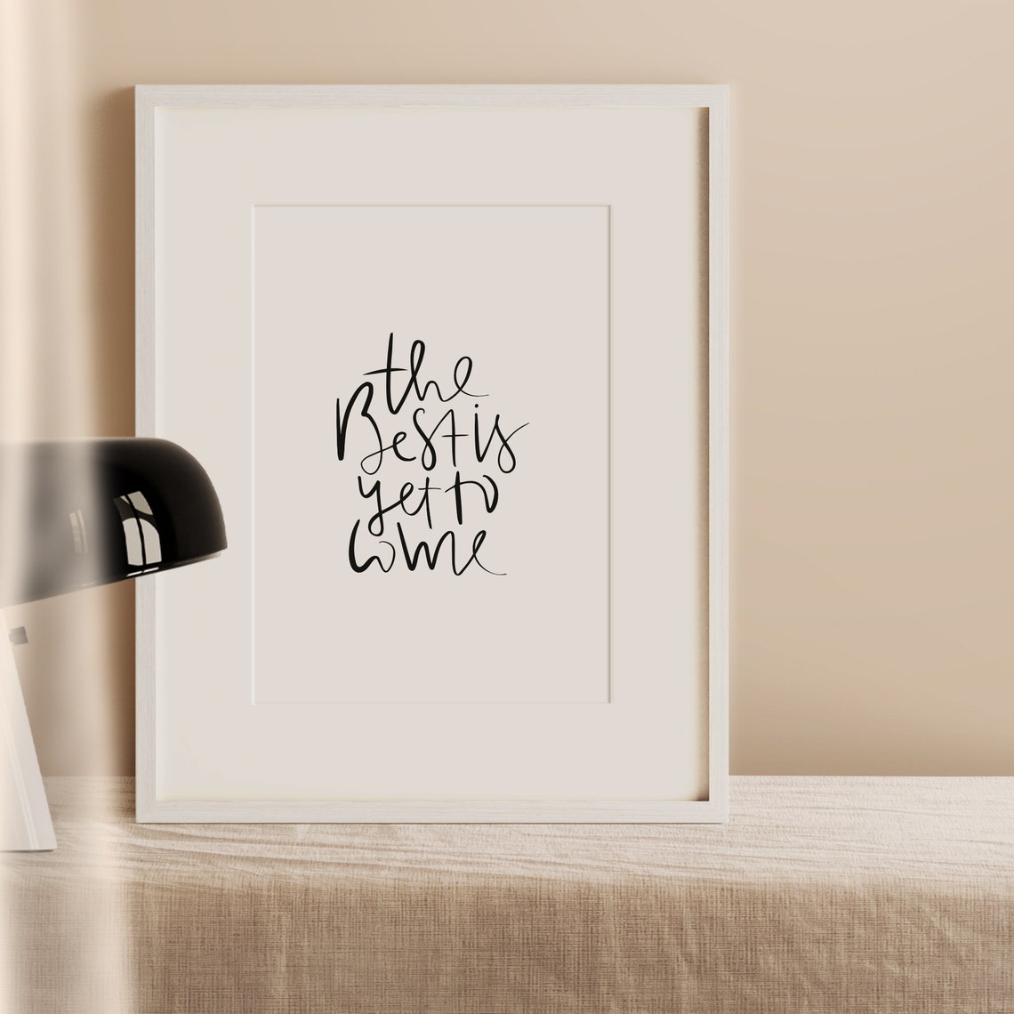 The Best Is Yet to Come Hand Lettered Script Optimistic Quote Poster - Image 2