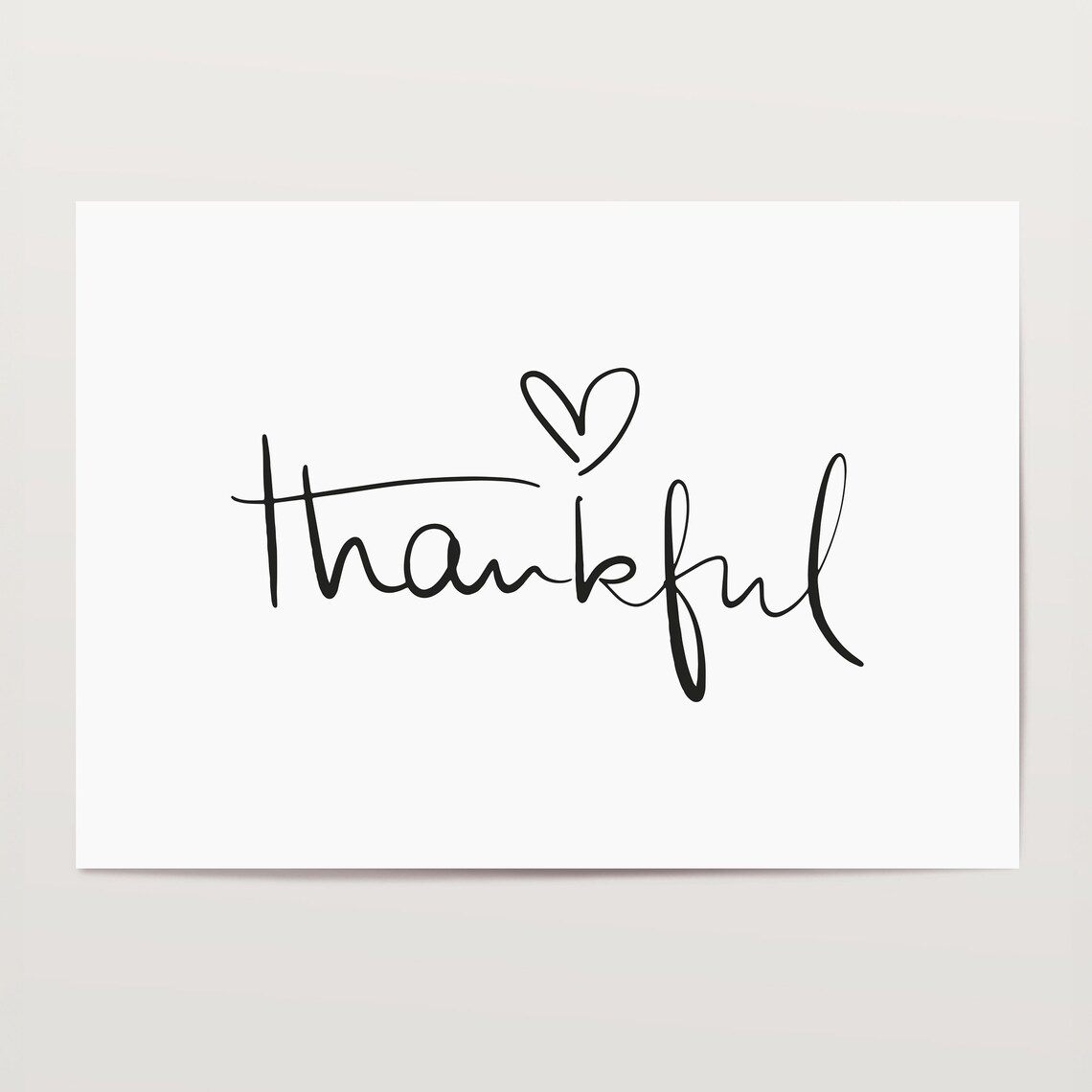 Thankful Typography Art Print, Spiritual Quote - Image 4