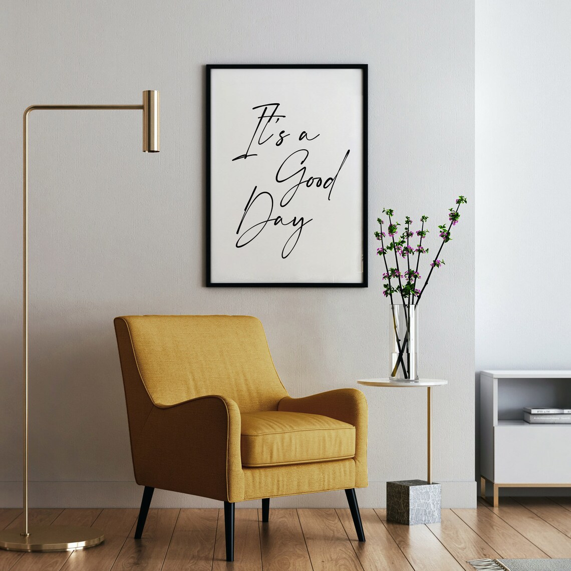 It’s A Good Day Typography Quote Art Print