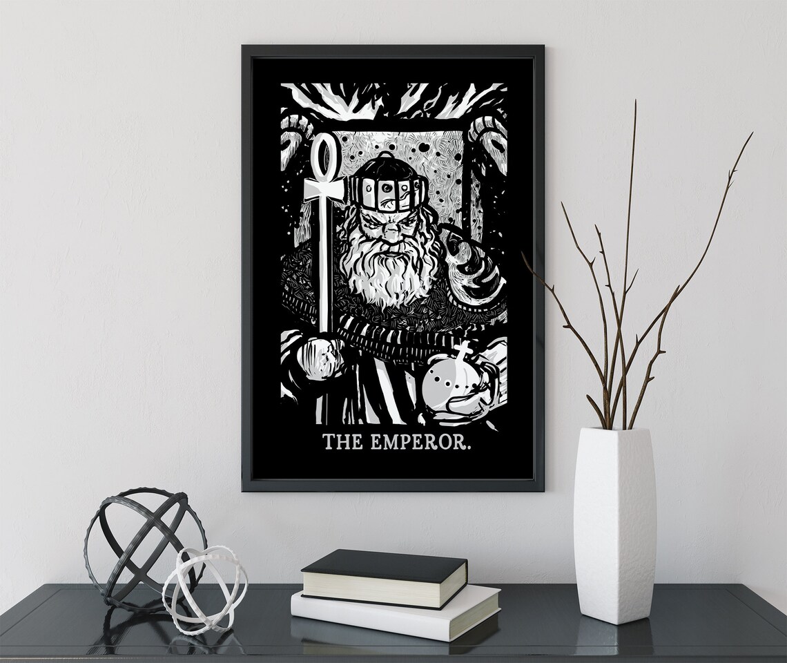The Emperor Goth Tarot Art Print