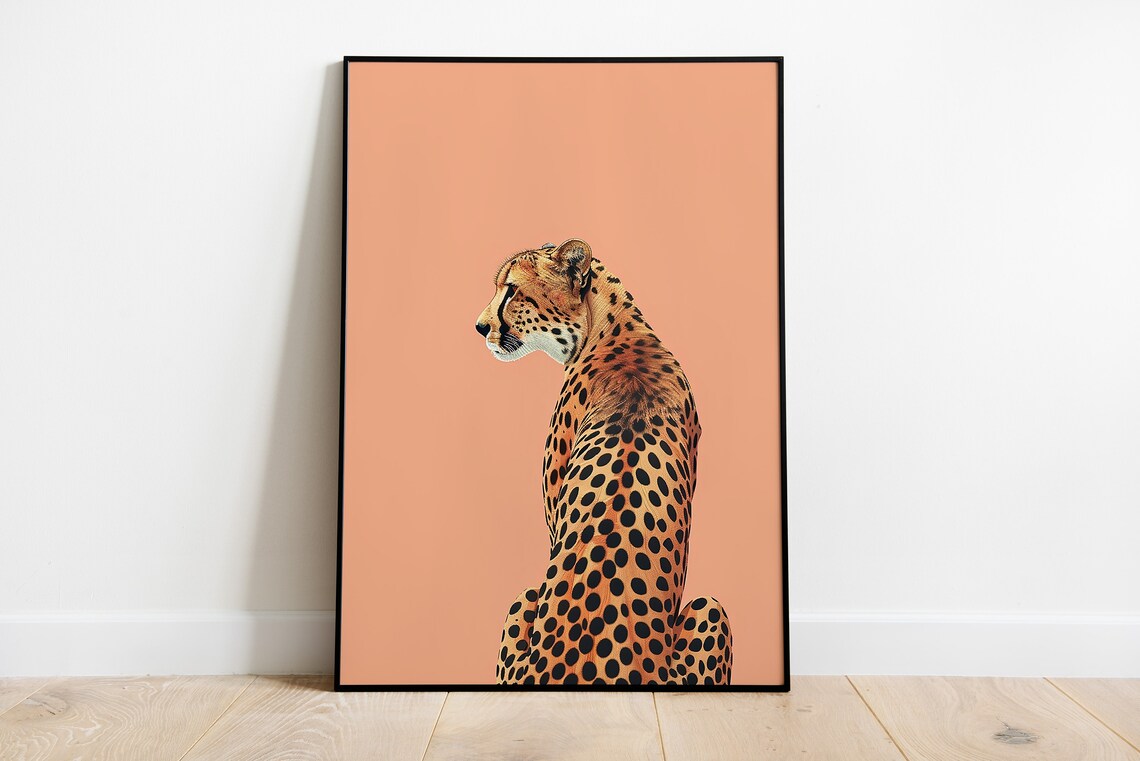 Cheetah Print, Boho Wild Animal Illustration