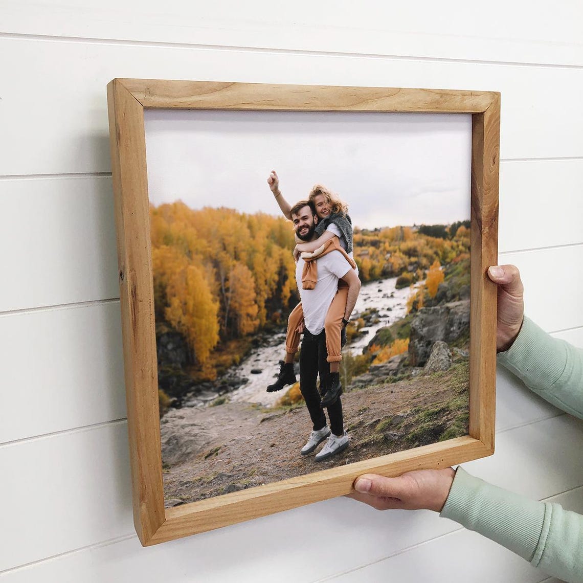 Custom Couple Adventure Photo Canvas Personalized Romantic Gift Print