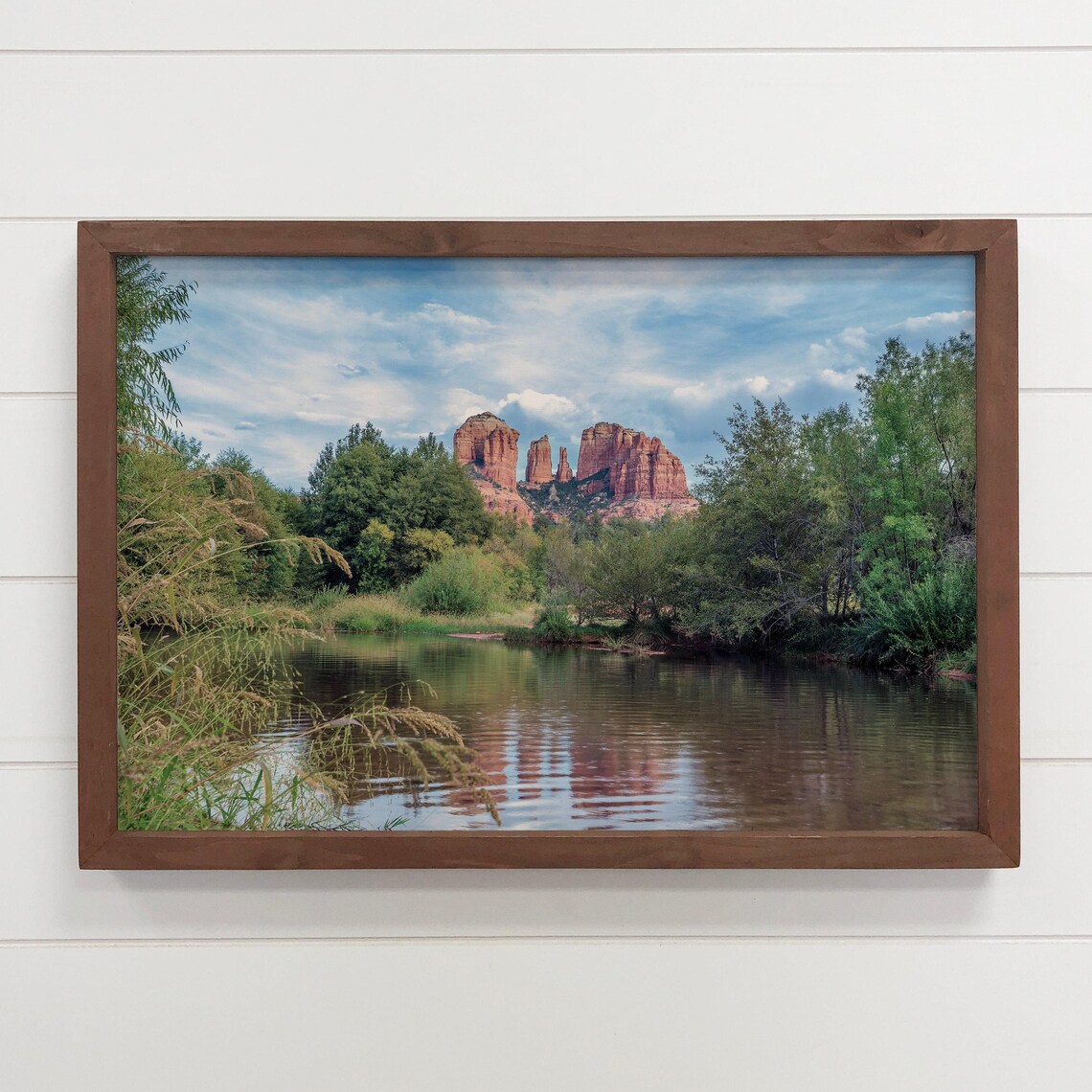 Sedona Cathedral Rock In The Distance Art Print