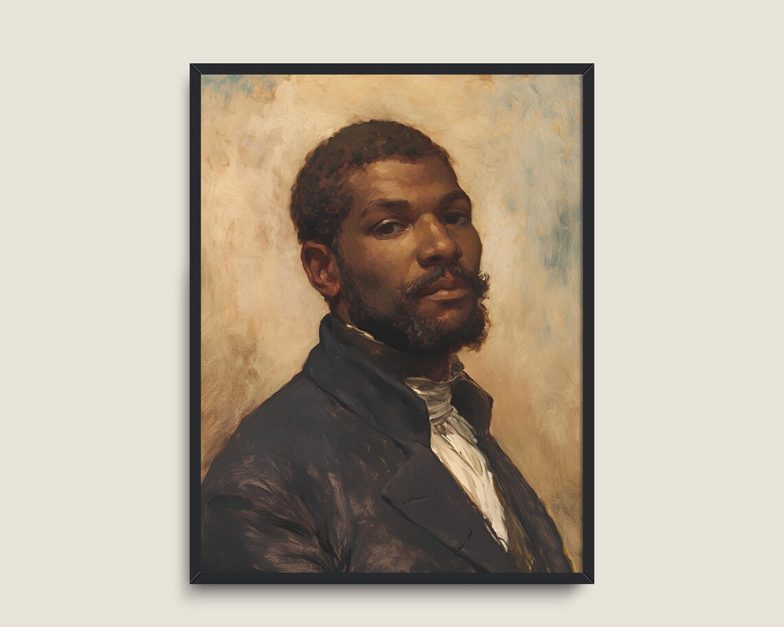 Vintage Gentleman Portrait Art Print, Dark Academia - Image 3