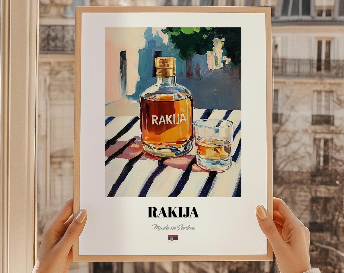 Rakija Serbian Spirit Bar Decor Art Print