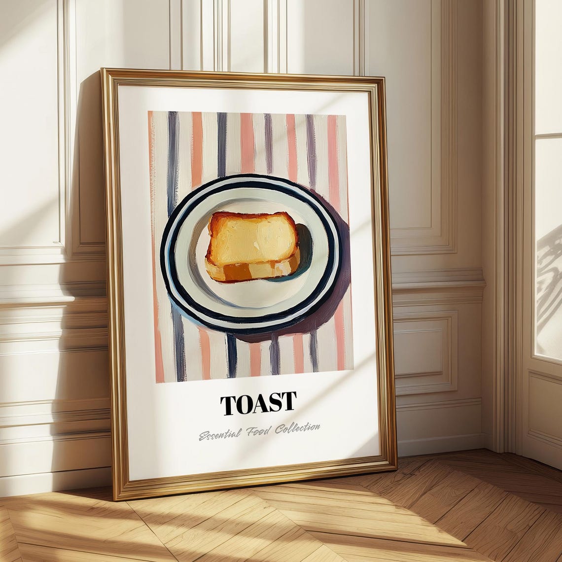 Toast British Food Print Chef Art Cafe Menu Template Cuisine Dining Room Wall