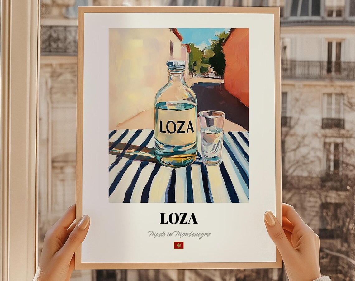 Loza Montenegro Spirit Poster Bar Dcor Wall Art Friend Kitchen