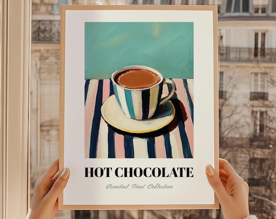 Hot Chocolate Mexican Cuisine Swiss Wall Art Kitchen Decor Restaurant