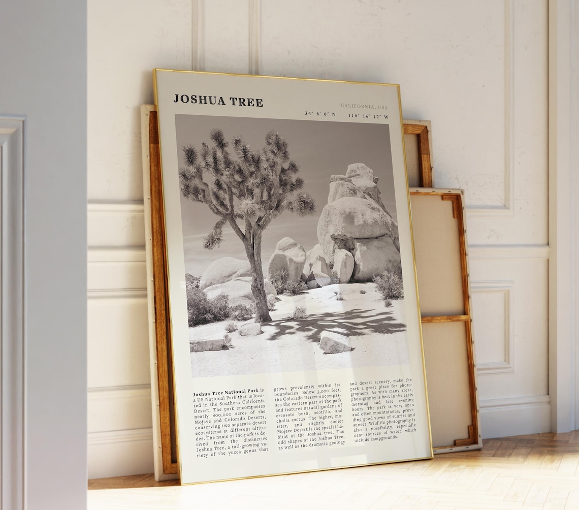 Joshua Tree Poster, Desert Travel Poster
