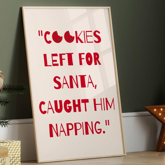Christmas Wall Art Funny Poster Trendy Wall Art Bold Type Poster Instant Modern Typography Poster Instant