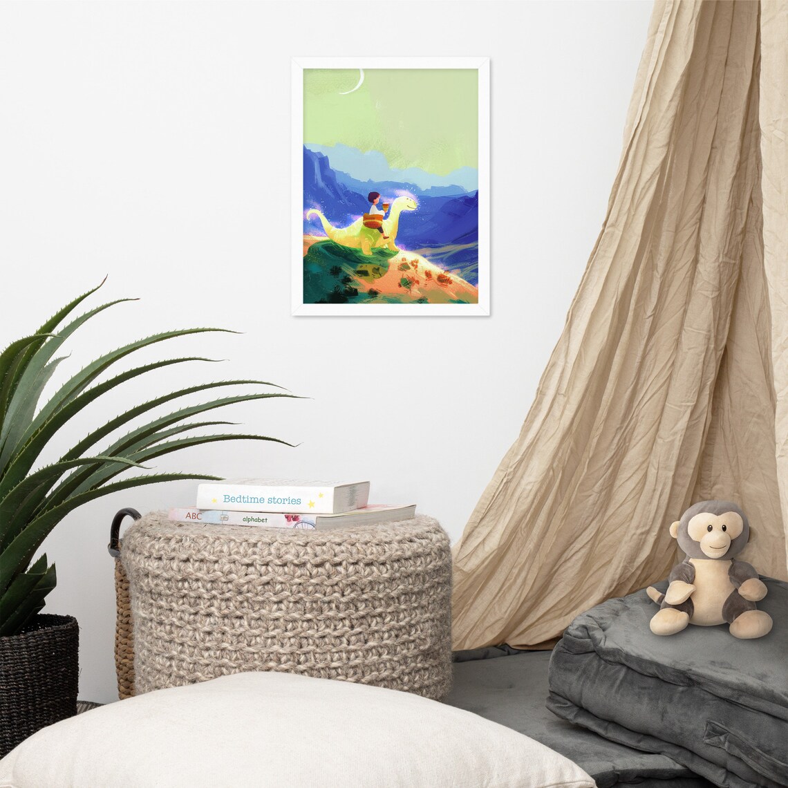 Children Contemplation Poster, Nursery Kids - Image 4
