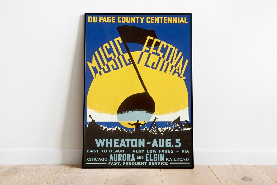 Music Festival Poster Festival Poster Vintage Poster Musical Poster Art Art Print Musical Old Poster