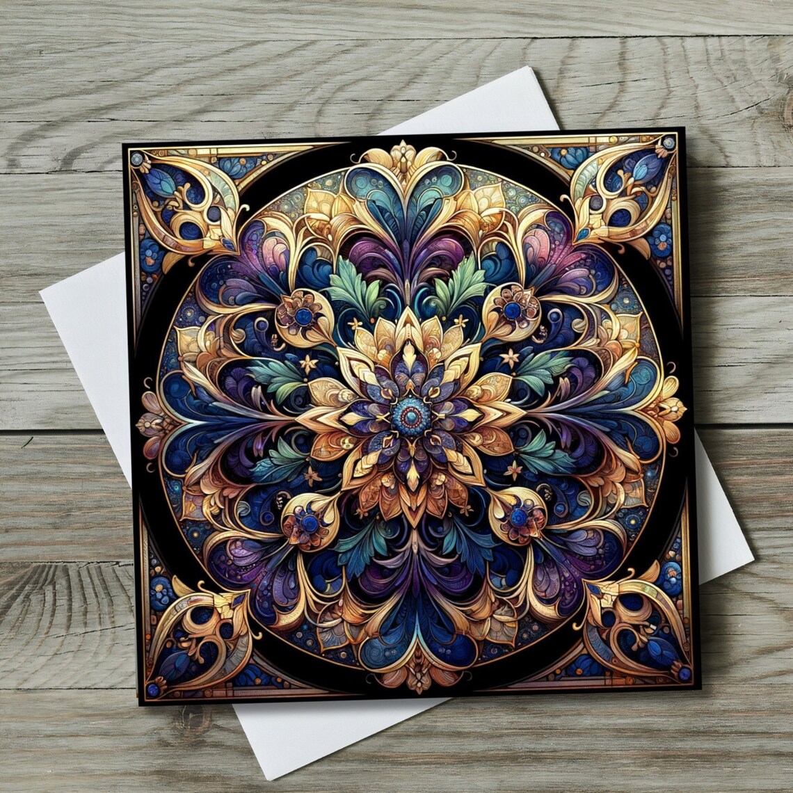 Art Nouveau Ceramic Tile, Vintage-Inspired Wall Art Print - Image 2