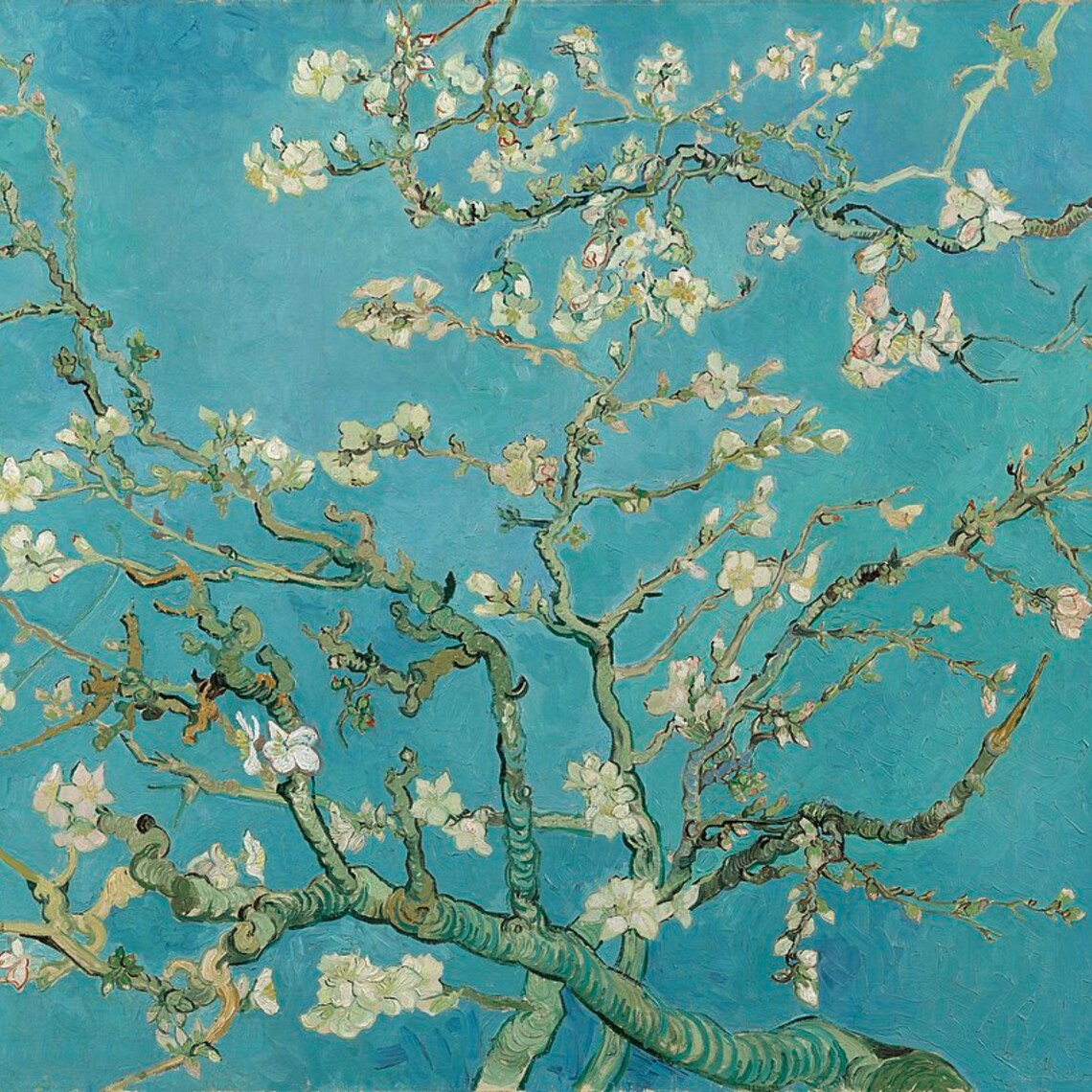 Van Gogh's Almond Blossom Art Print, Floral Decor - Image 4