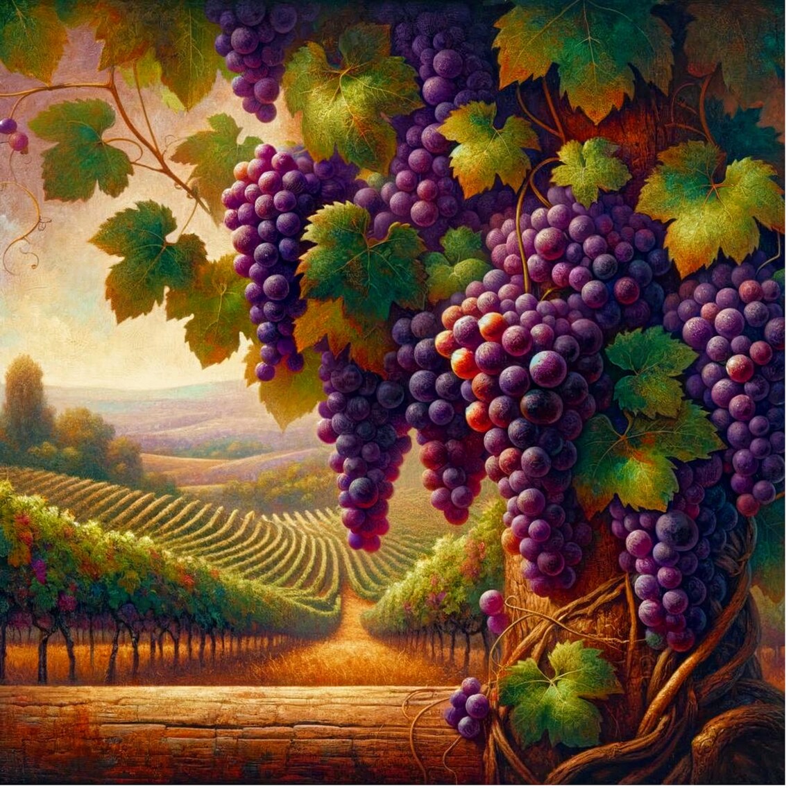 Vineyard Ceramic Art Tile, Traditional Kitchen Decor - Image 4
