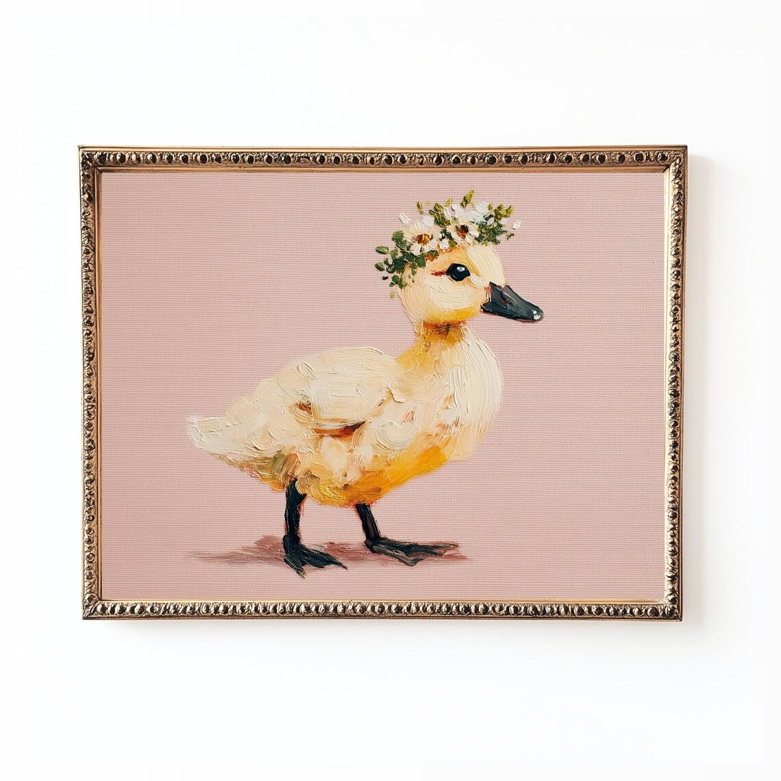 Baby Duckling Nursery Art Print, Farm Animal