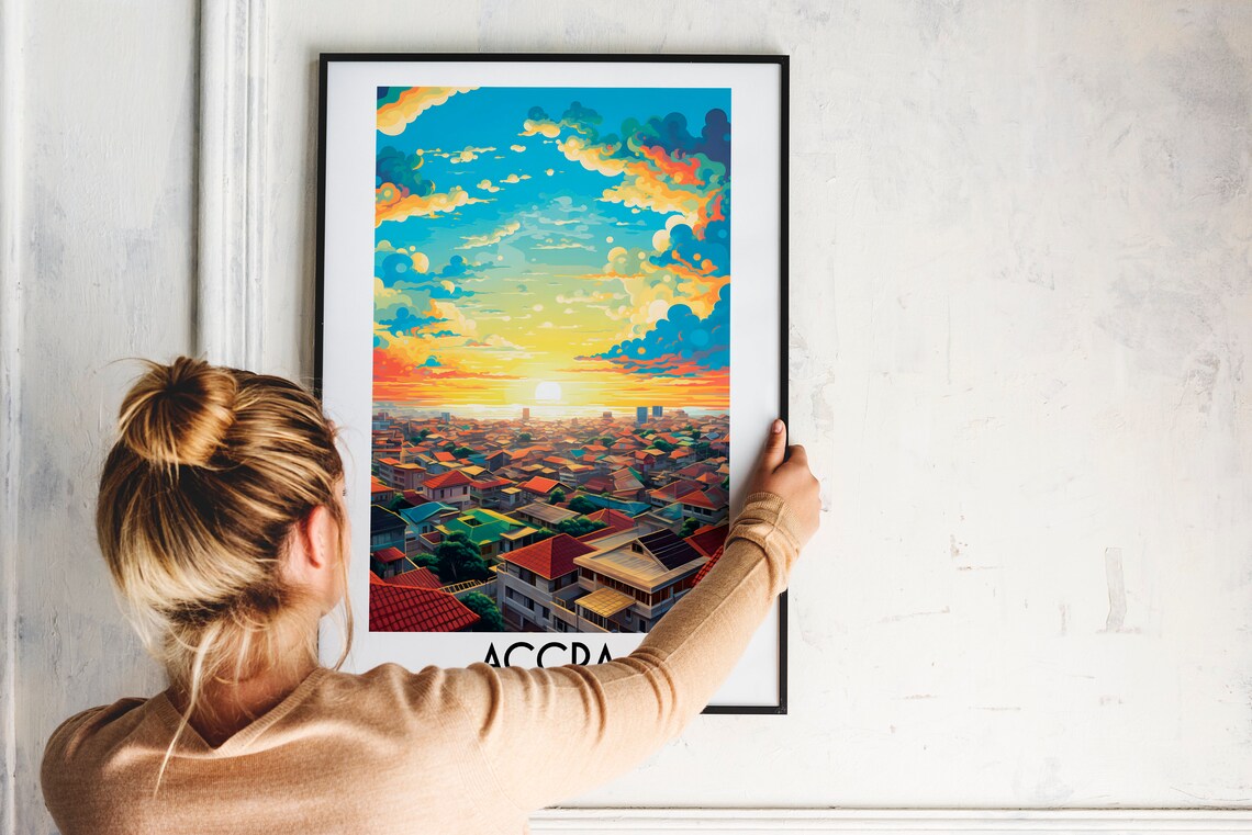Accra Travel Poster, Ghana Home Decor Print - Image 2