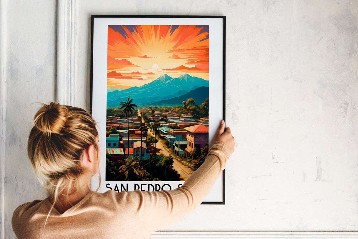 San Pedro Sula Travel Poster, Honduras Home Decor - Image 2