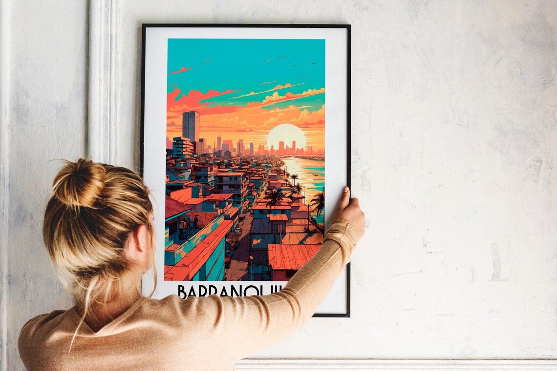 Barranquilla Travel Poster, Colombia Home Decor - Image 2