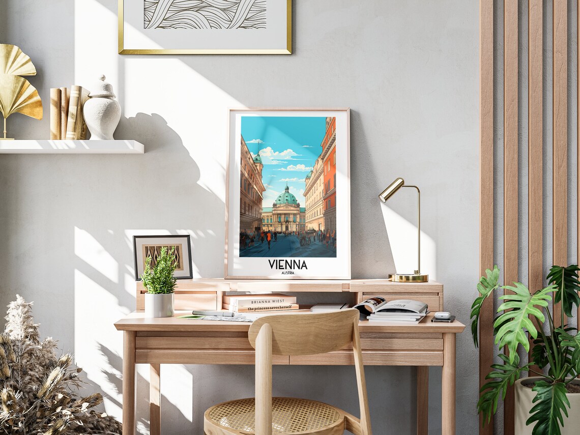 Vienna Travel Poster, Austria Home Decor Art - Image 3