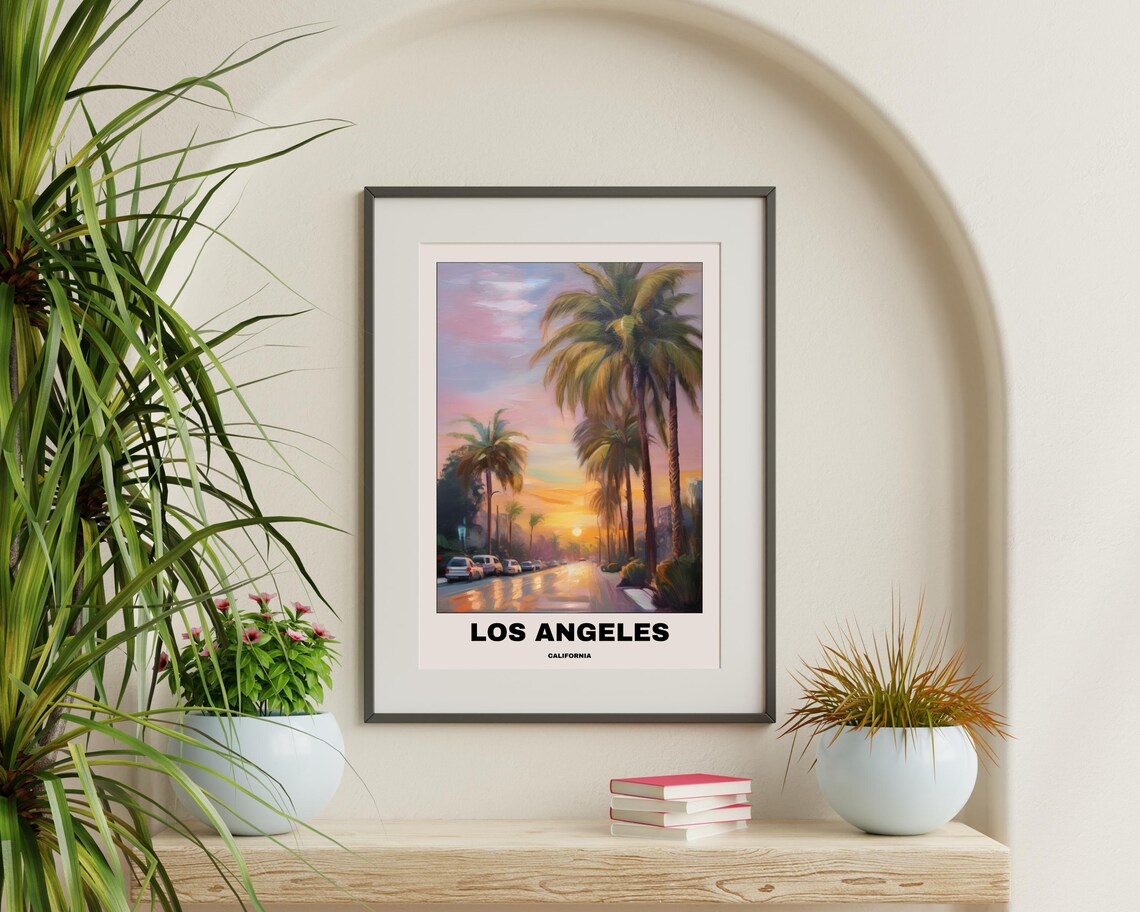 Los Angeles Poster, Minimalist California Sunset - Image 4