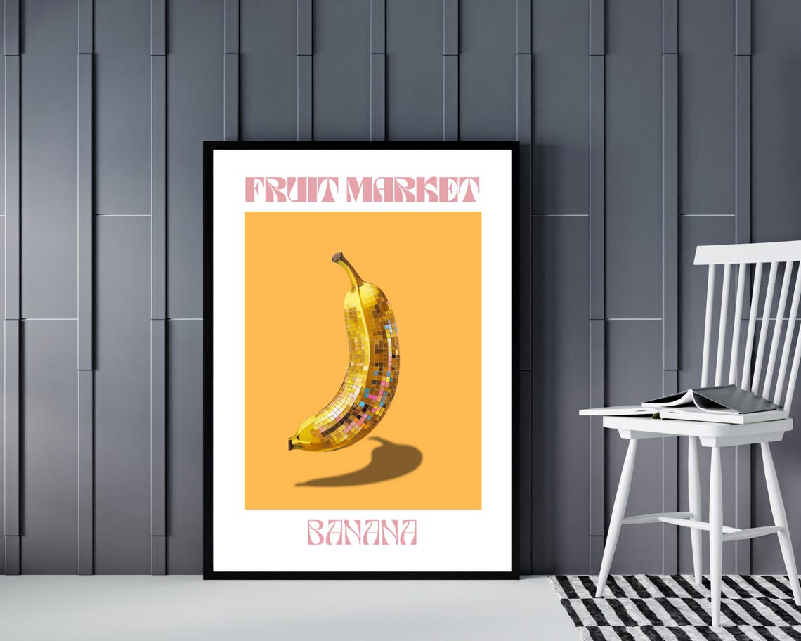 Retro Banana Disco Ball, Funky Boho Decor - Image 4