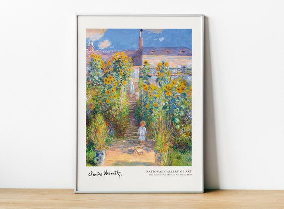 Claude Monet Exhibition Poster, Monet’s Garden Vetheuil