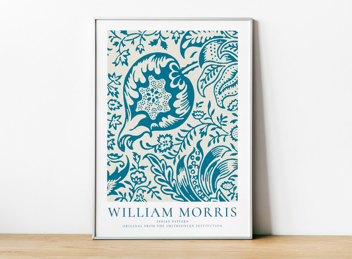 William Morris Exhibition Poster, Indian Pattern