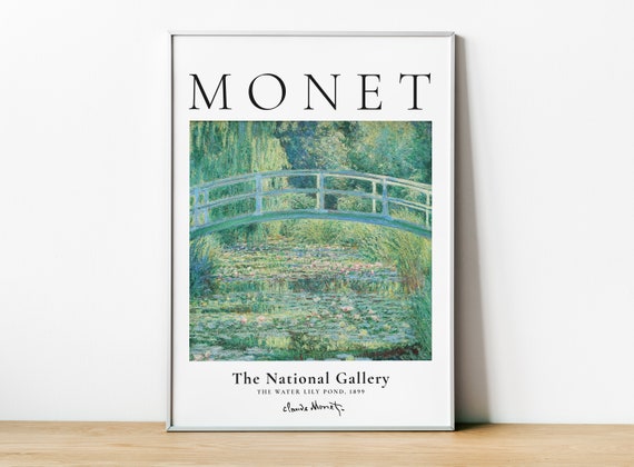Claude Monet Exhibition Poster, The Water Lily Pond