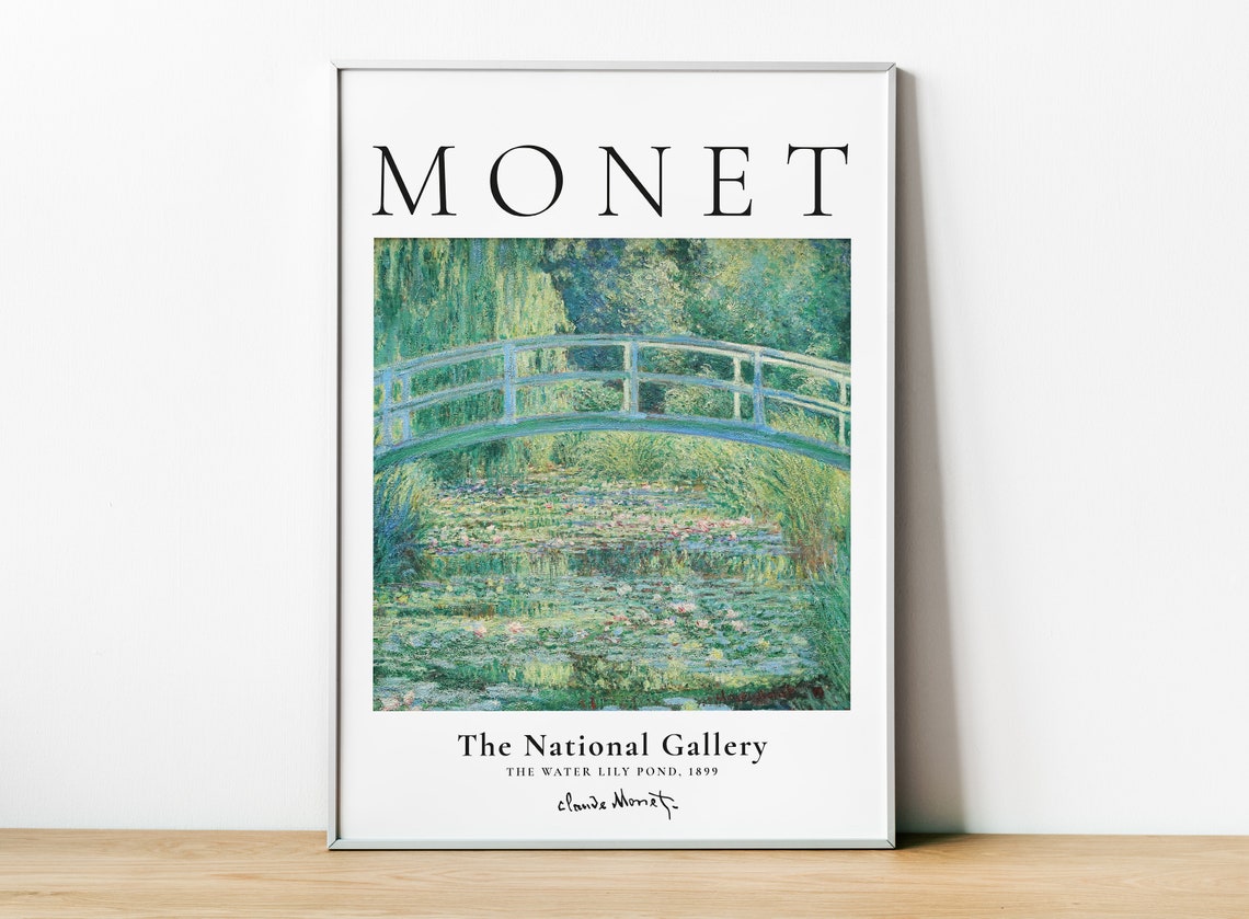 Claude Monet Exhibition Poster, The Water Lily Pond