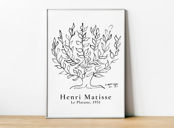 Matisse, La Platane The Plain Tree 1951 Poster