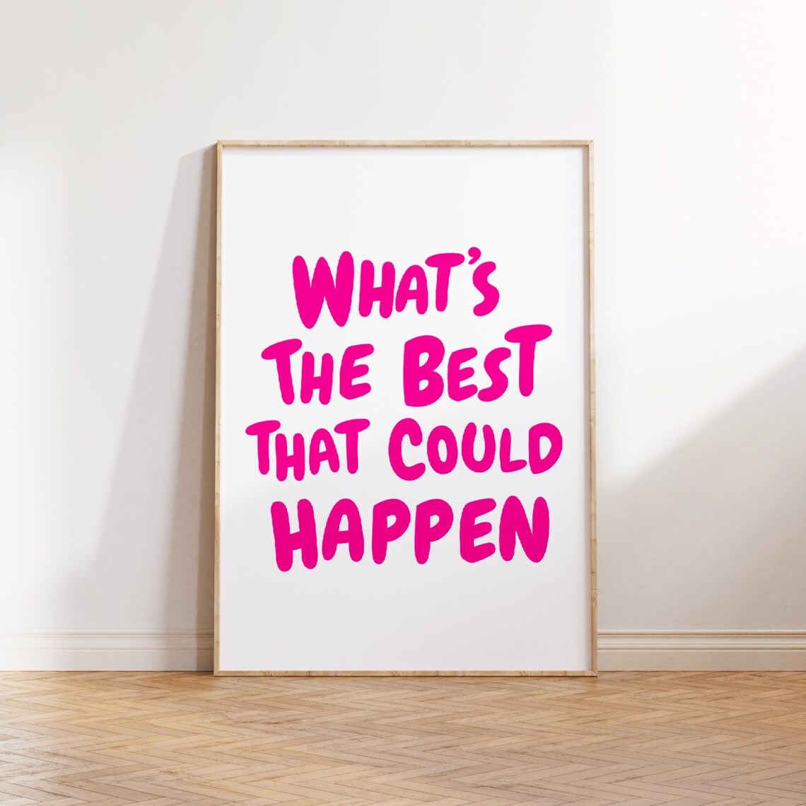 Pink Aesthetic Affirmations Quote Art Print