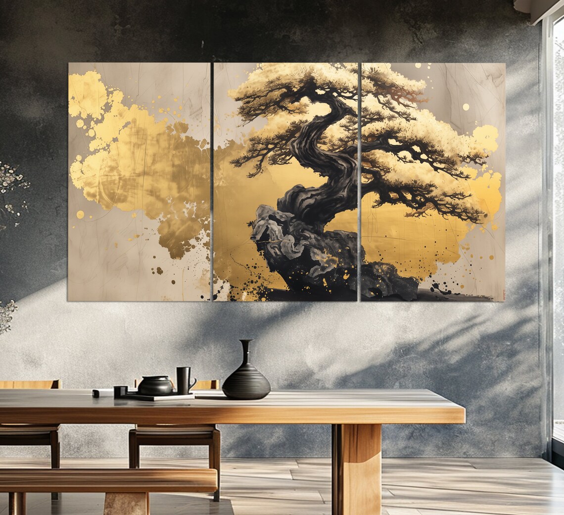 Abstract Bonsai Tree Art Print, Modern Wall Decor - Image 5