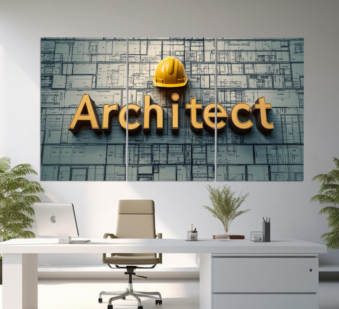 Architect Print Architect Wall Art Architect Poster Architect Gift Architecture Teacher Gift Architect Studio Wall Decor - Image 3