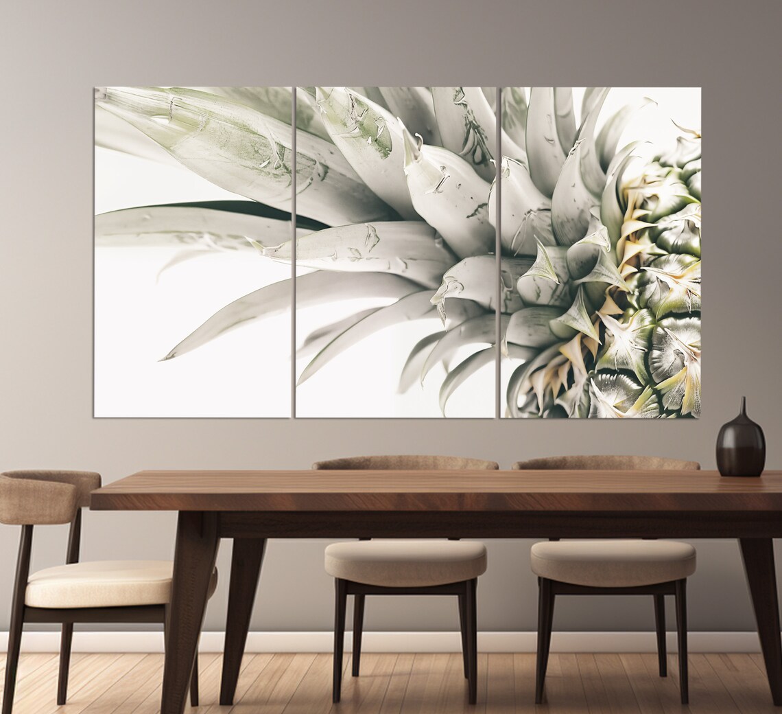Minimalist Pineapple Kitchen Wall Art Print, Neutral - Image 2