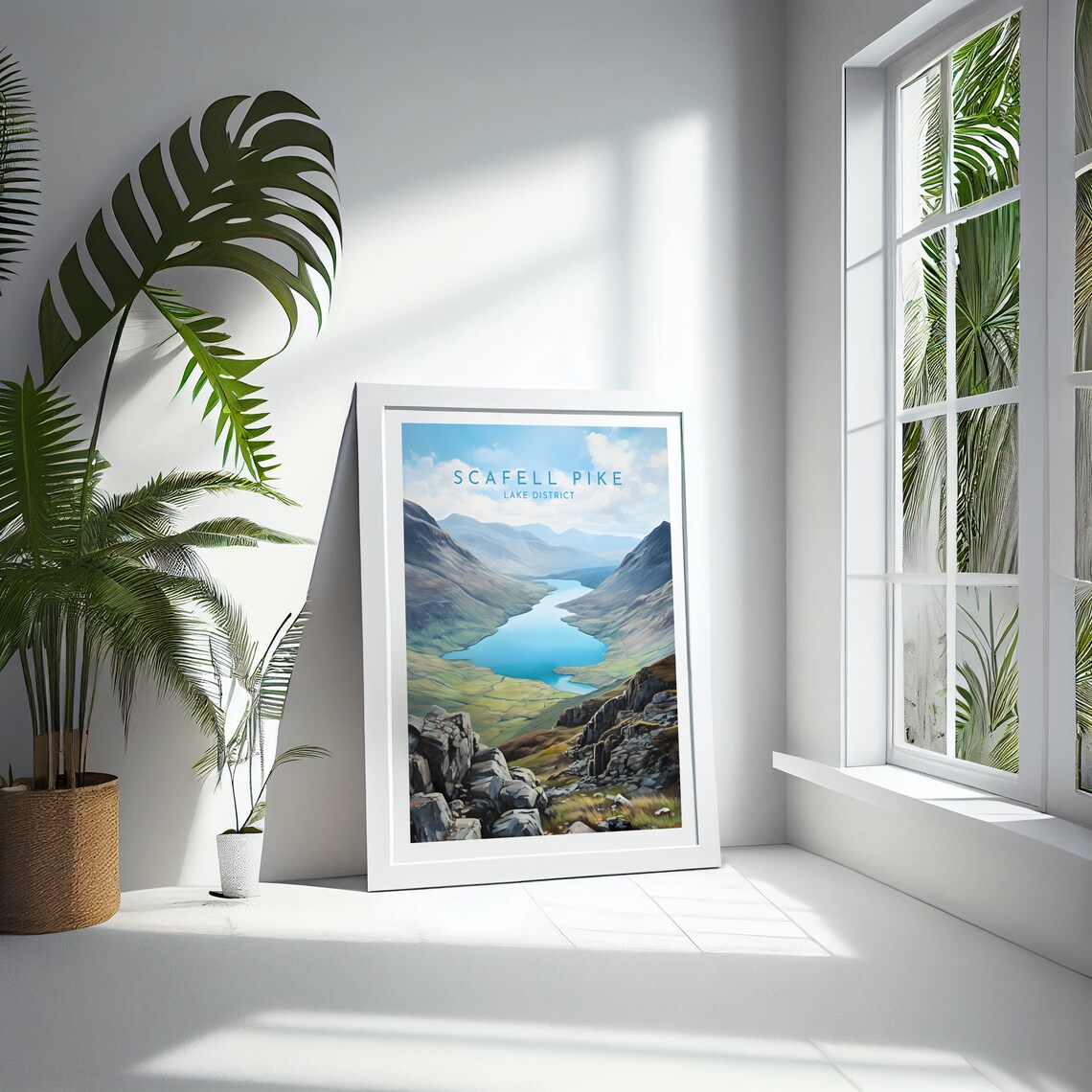 Scafell Pike Travel Poster, Lake District England - Image 4