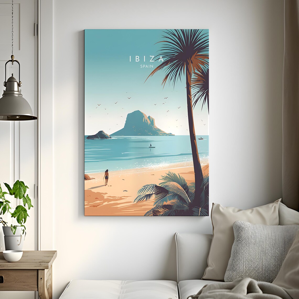 Ibiza Travel Poster, Spain Home Decor Print - Image 3