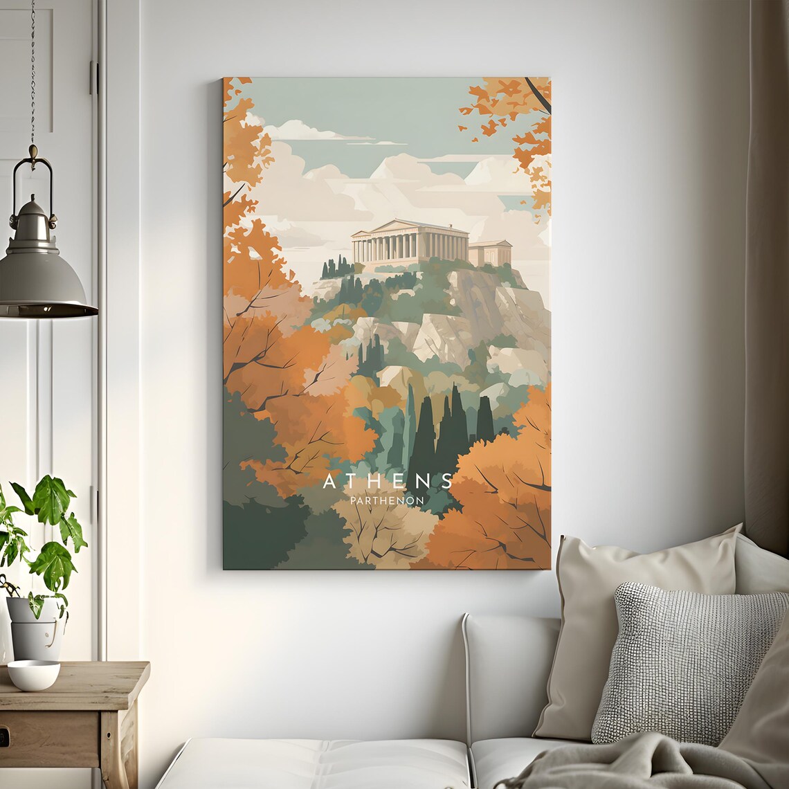 Parthenon Travel Poster, Athens Home Decor - Image 3