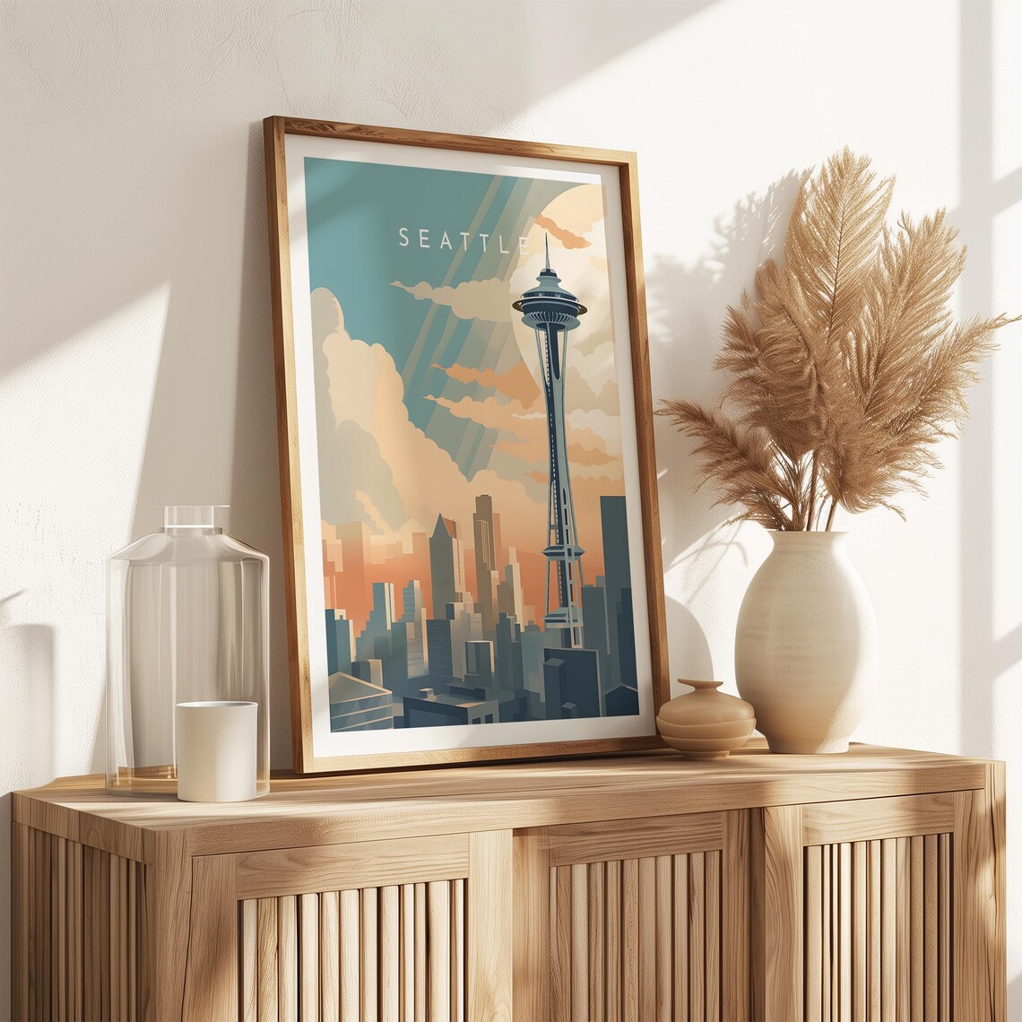 Seattle Travel Poster, United States Home Decor - Image 2