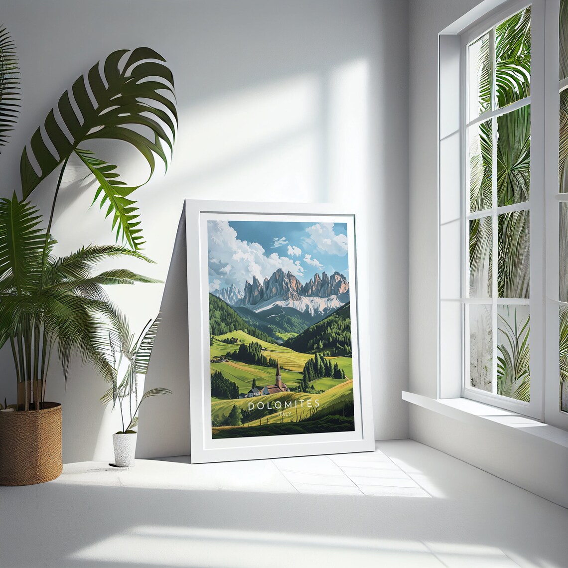 Dolomites Travel Poster, Italy Landscape Art Print - Image 4