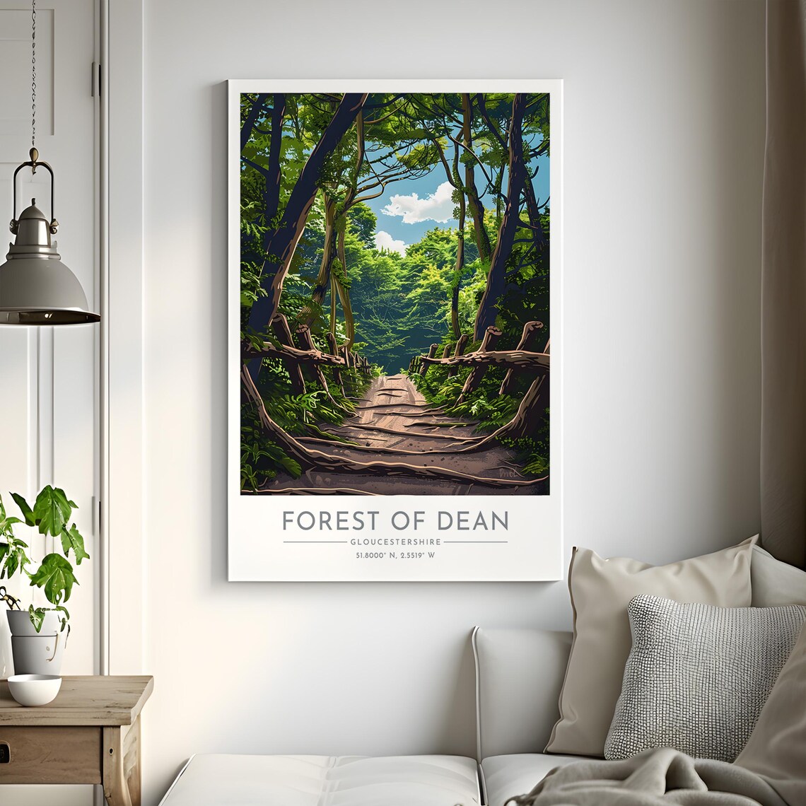 Forest of Dean Travel Poster, Gloucestershire Print - Image 2