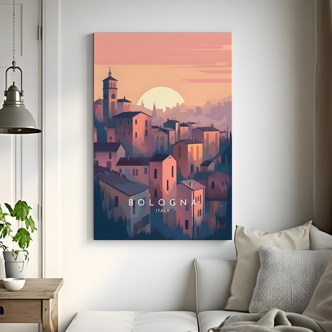 Bologna Travel Poster, Italy Home Decor Print - Image 3