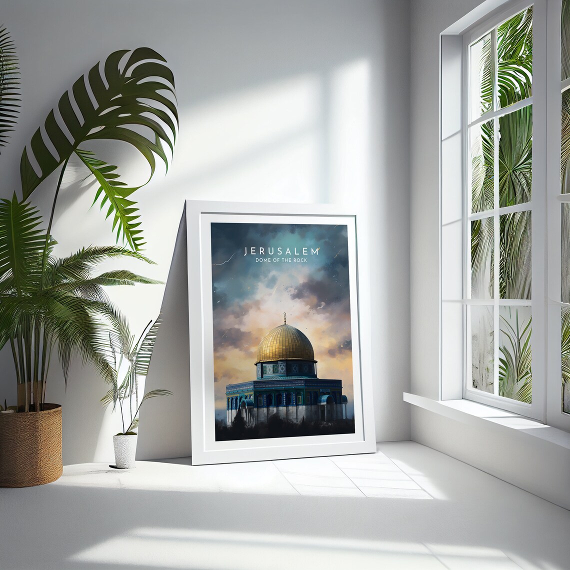 Jerusalem Travel Poster, Dome Of The Rock - Image 4