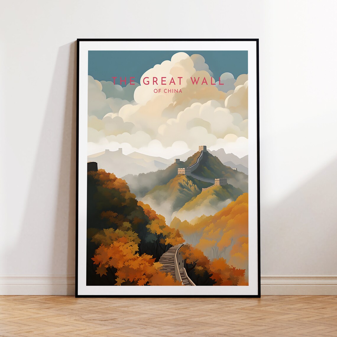 The Great Wall of China Travel Poster, China