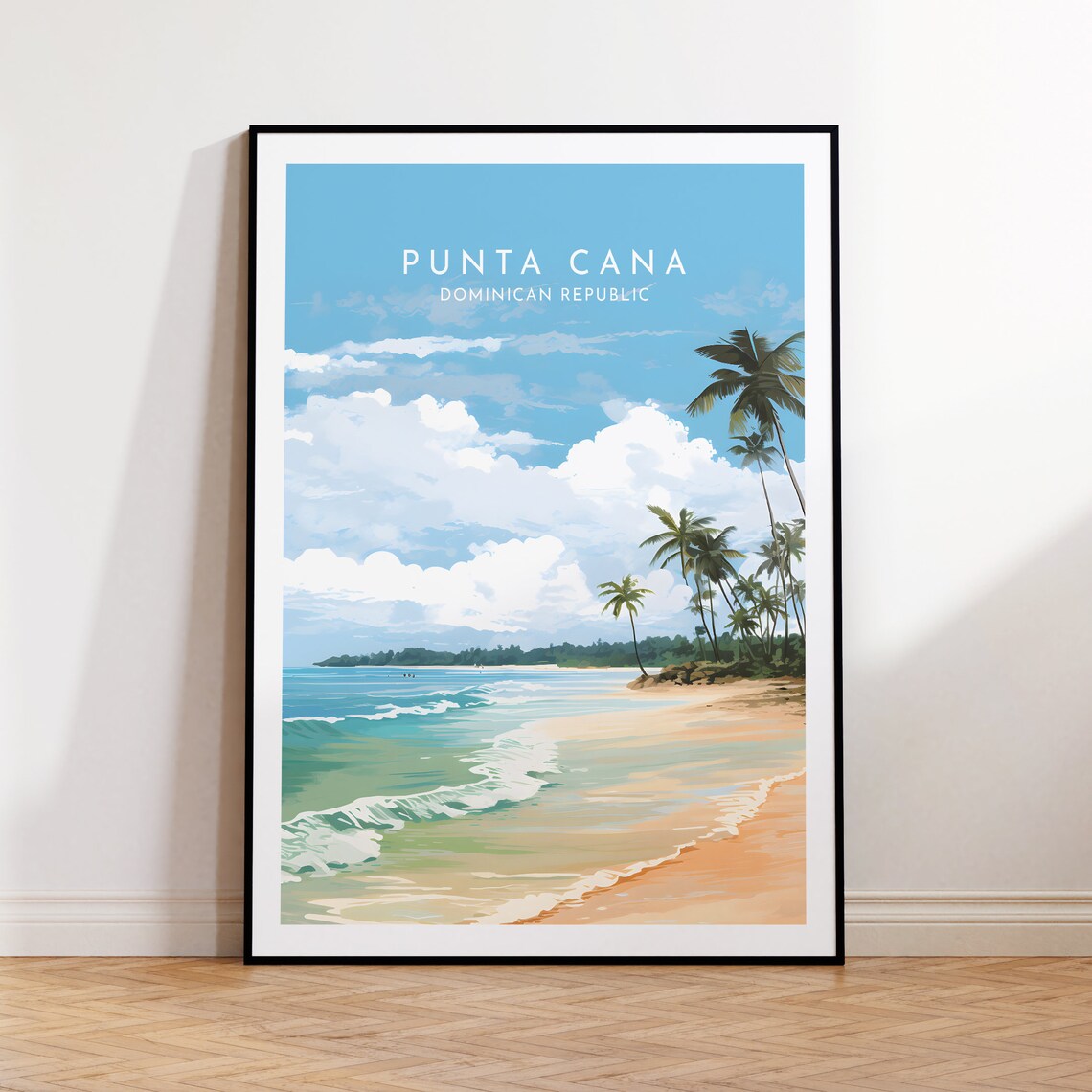Punta Cana Travel Poster, Dominican Republic Home Decor