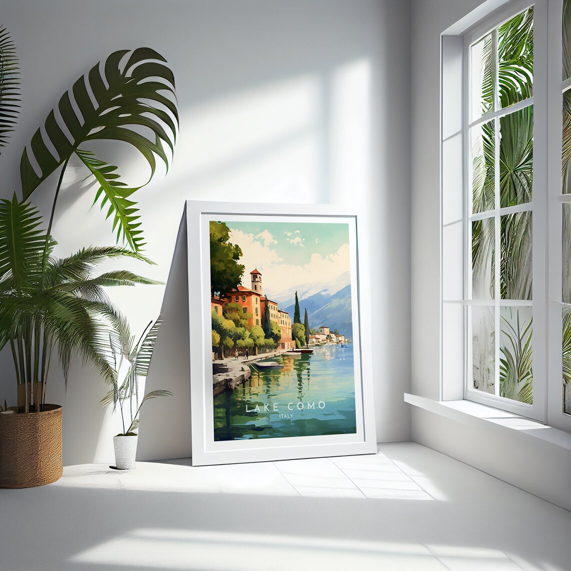 Lake Como Travel Poster, Italy Home Decor Print - Image 4